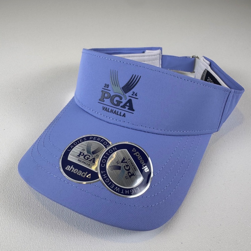 2024‎ PGA Championship Valhalla Ahead Ladies Golf Visor Periwinkle Blue NWT*